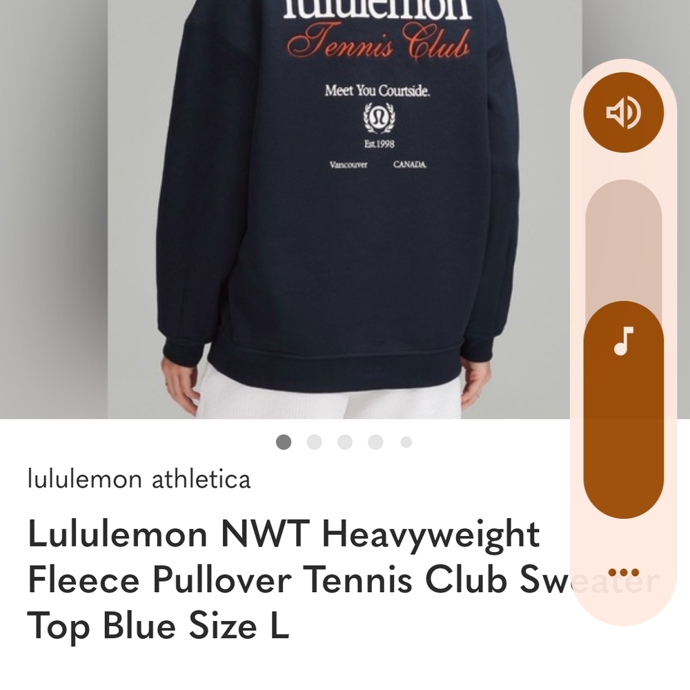 lululemon athletica NavyCrewneck Sweatshirt So Comfortable